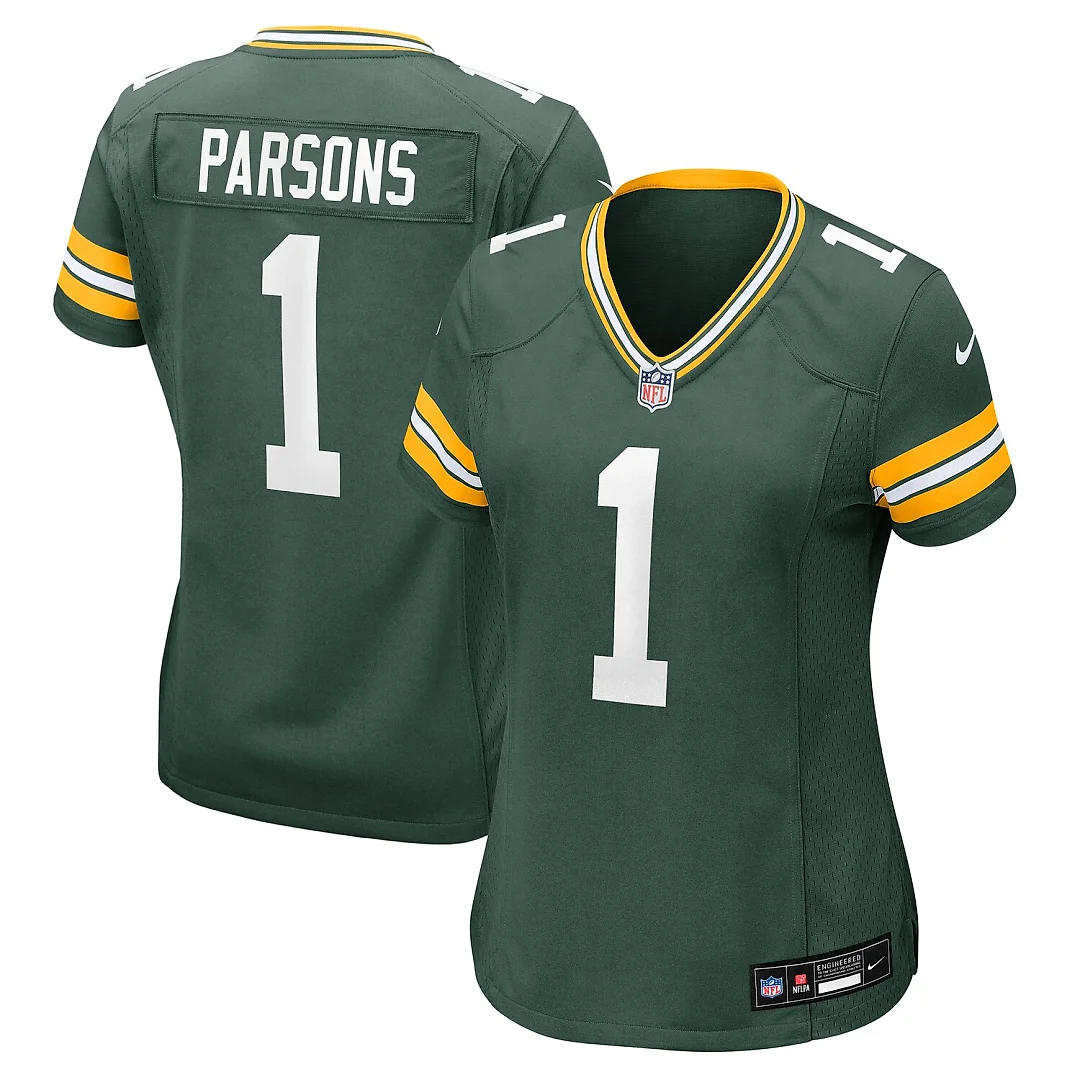 Zennovawear Micah Parsons Green Bay Packers Women's Game Player Jersey - Green