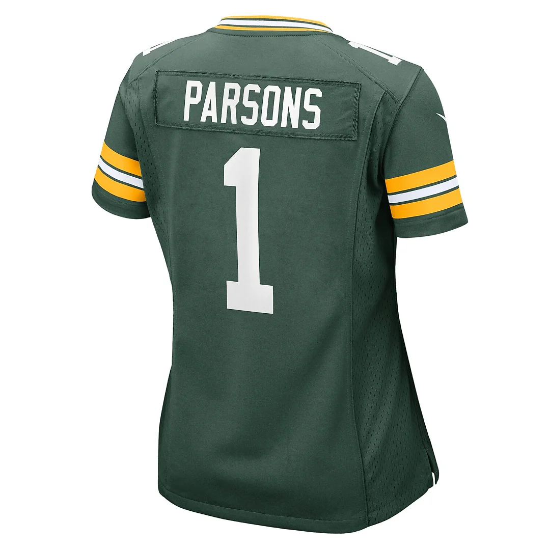 Zennovawear Micah Parsons Green Bay Packers Women's Game Player Jersey - Green