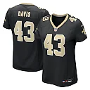 Zennovawear Michael Davis New Orleans Saints Women's Team Game Jersey - Black