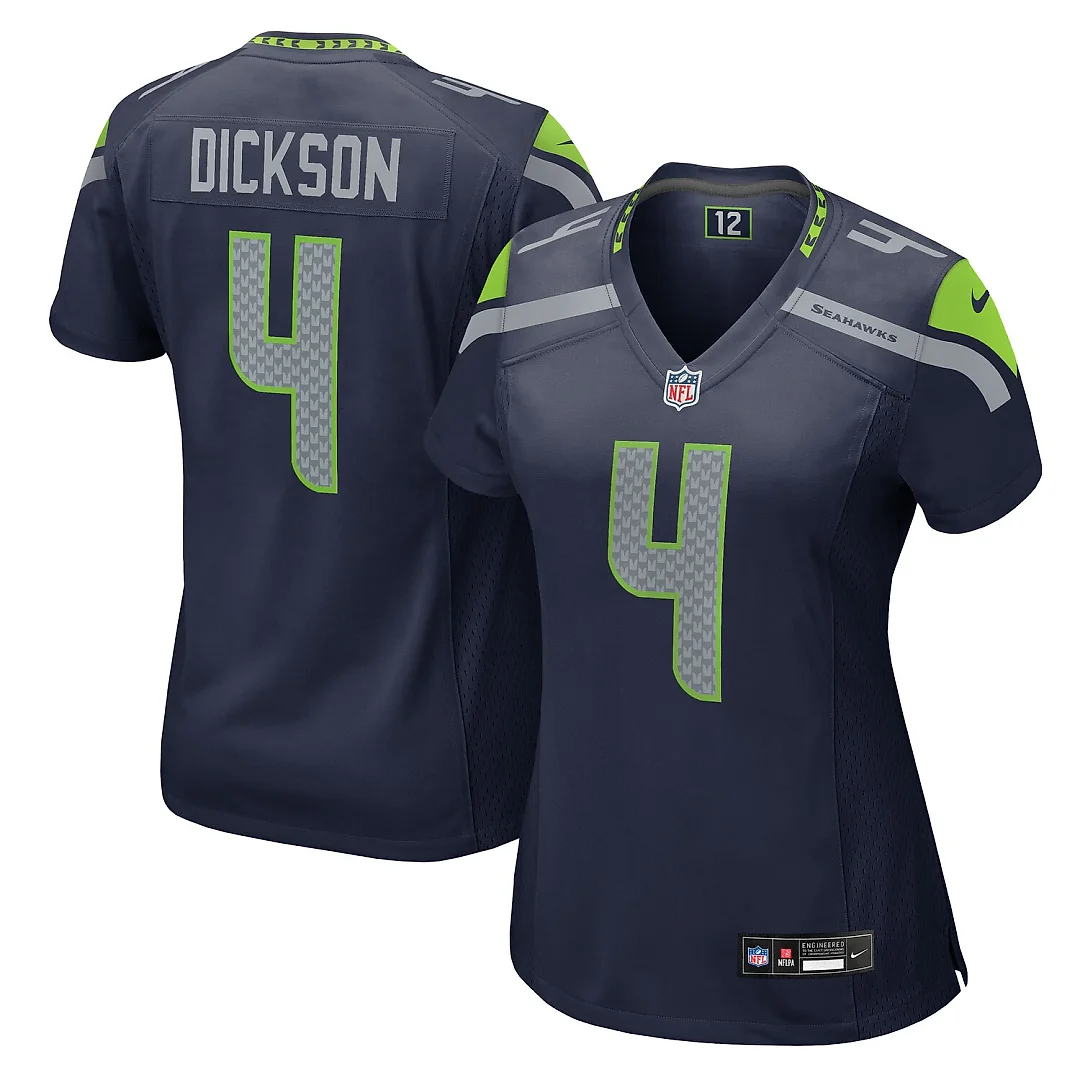 Zennovawear Michael Dickson Seattle Seahawks Women's Team Game Jersey - College Navy