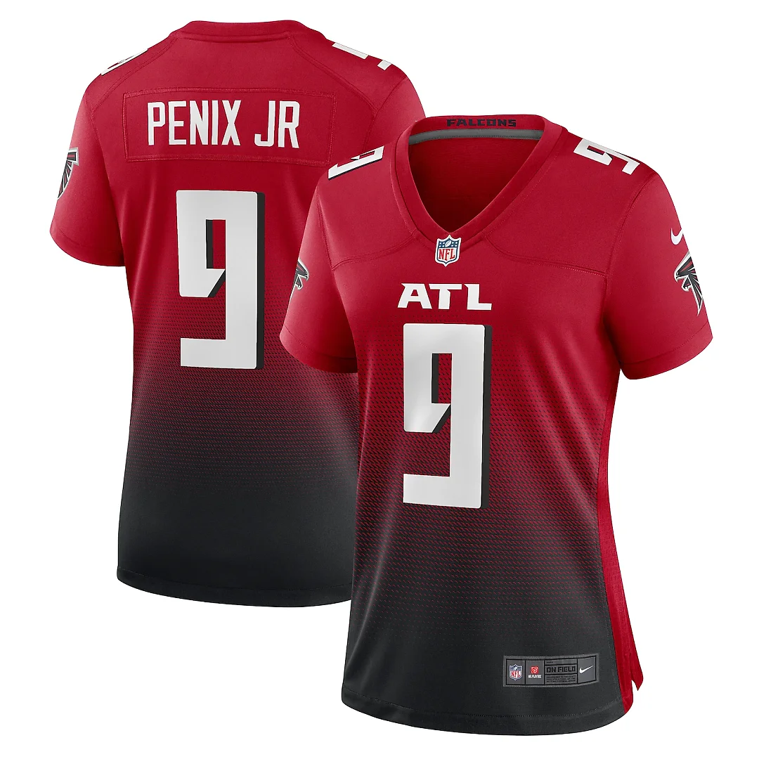 Zennovawear Michael Penix Jr. Atlanta Falcons Women's Alternate Game Jersey - Red