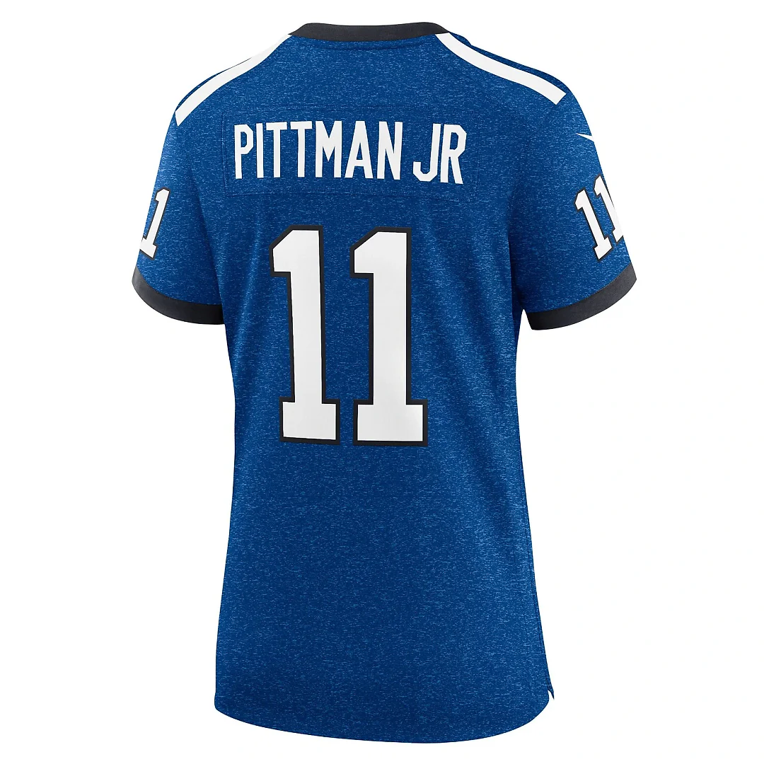 Zennovawear Michael Pittman Jr. Indianapolis Colts Women's Indiana Nights Alternate Game Jersey - Royal