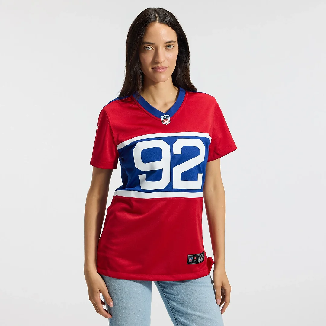 Zennovawear Michael Strahan New York Giants Women's Alternate Retired Player Game Jersey - Century Red