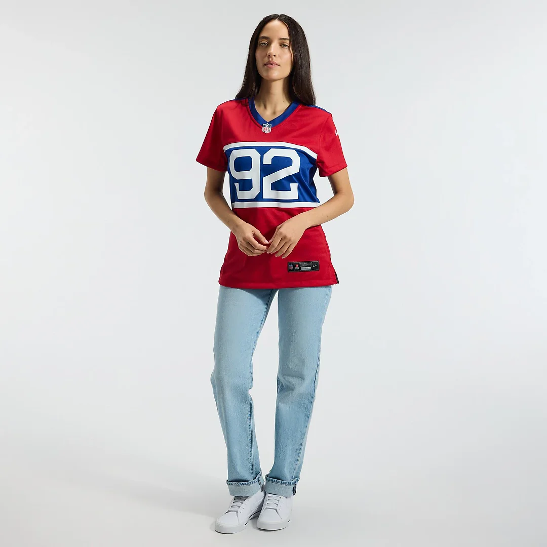 Zennovawear Michael Strahan New York Giants Women's Alternate Retired Player Game Jersey - Century Red