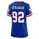 Zennovawear Michael Strahan New York Giants Women's Classic Retired Player Game Jersey - Royal