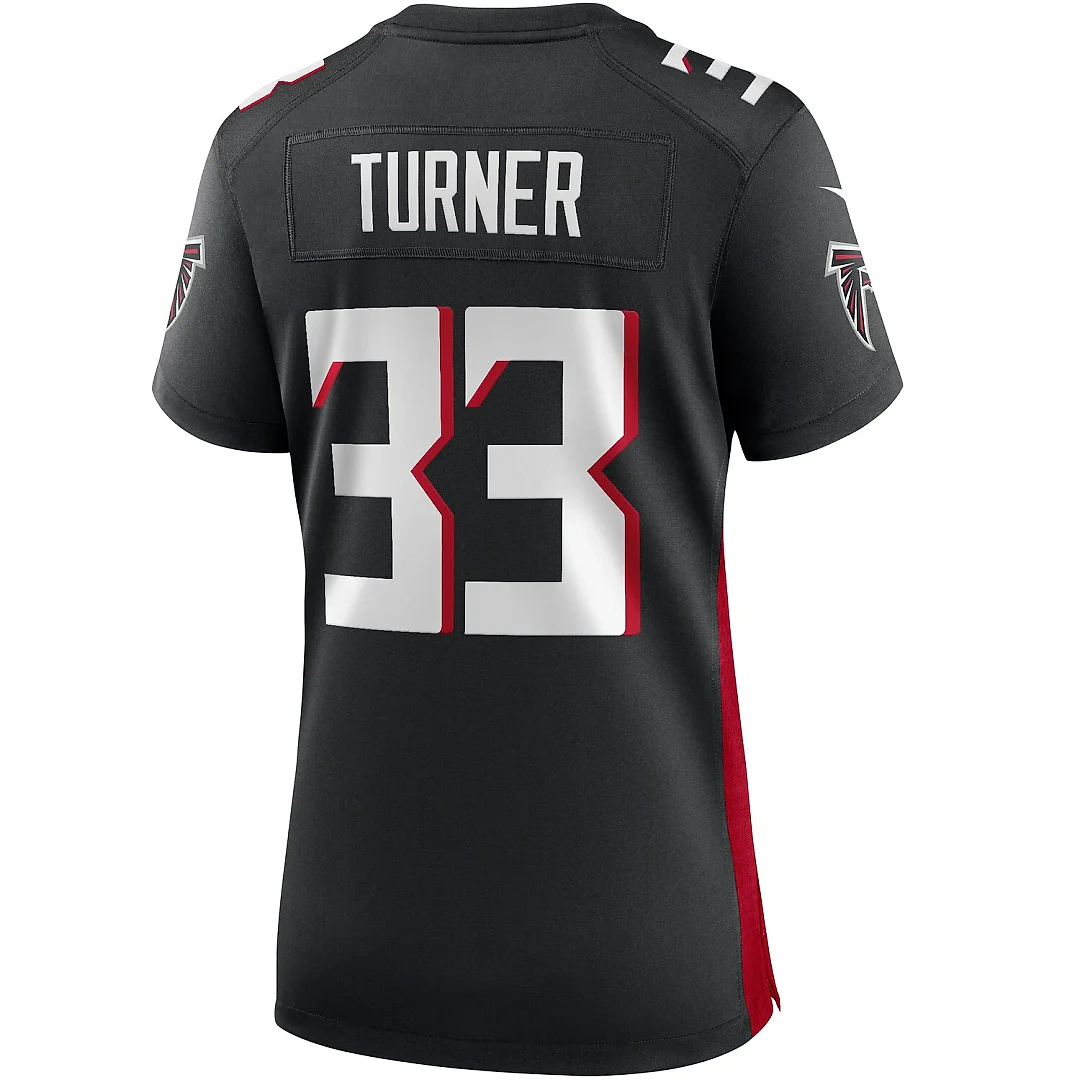 Zennovawear Michael Turner Atlanta Falcons Women's Game Retired Player Jersey - Black