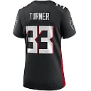Zennovawear Michael Turner Atlanta Falcons Women's Game Retired Player Jersey - Black
