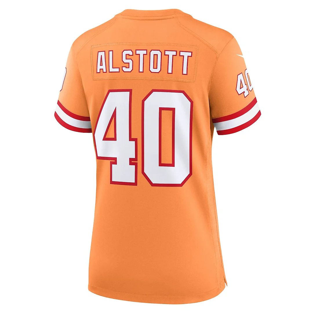 Zennovawear Mike Alstott Tampa Bay Buccaneers Women's Throwback Game Jersey - Orange