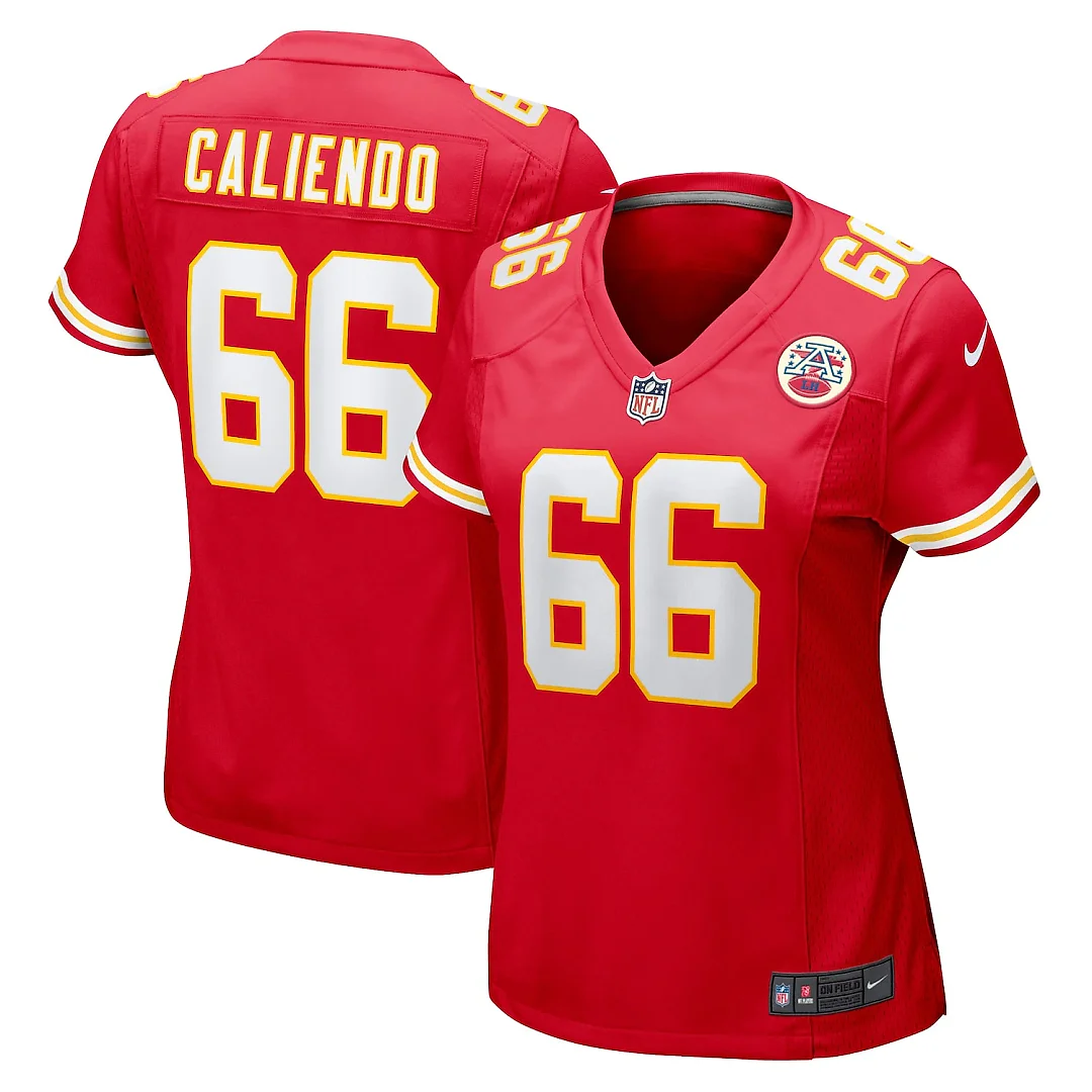 Zennovawear Mike Caliendo Kansas City Chiefs Women's Game Player Jersey - Red