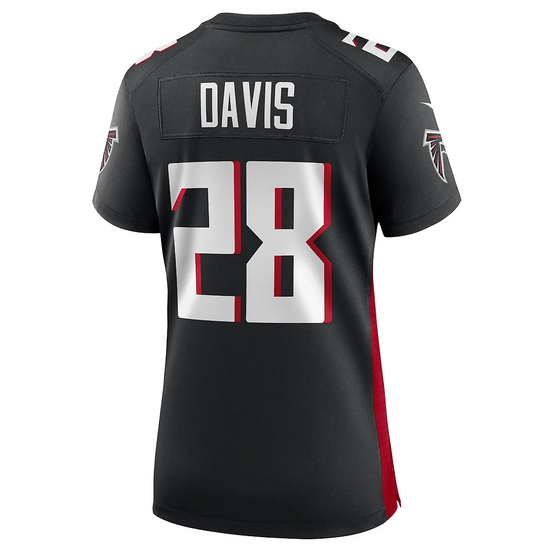 Zennovawear Mike Davis Atlanta Falcons Women's Game Player Jersey - Black
