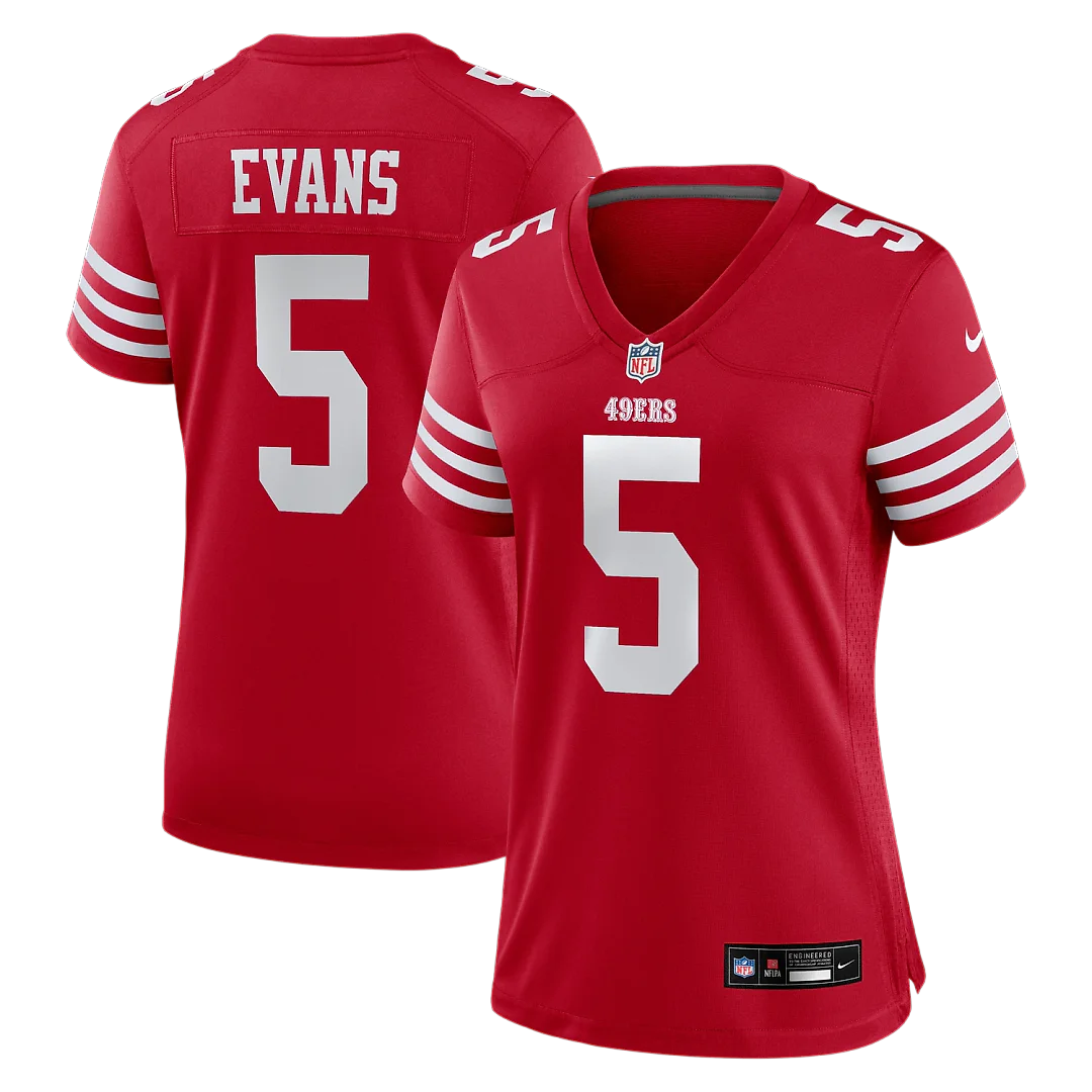 Zennovawear Mike Evans San Francisco 49ers Women's Game Jersey - Scarlet