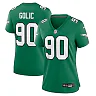 Zennovawear Mike Golic Philadelphia Eagles Women's Alternate Game Jersey - Kelly Green