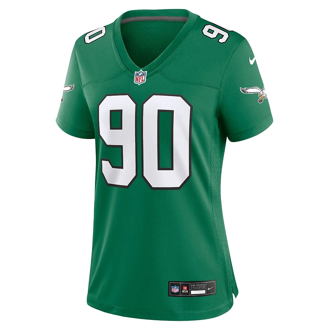 Zennovawear Mike Golic Philadelphia Eagles Women's Alternate Game Jersey - Kelly Green