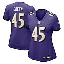 Zennovawear Mike Green Baltimore Ravens Women's Team Game Jersey - Purple
