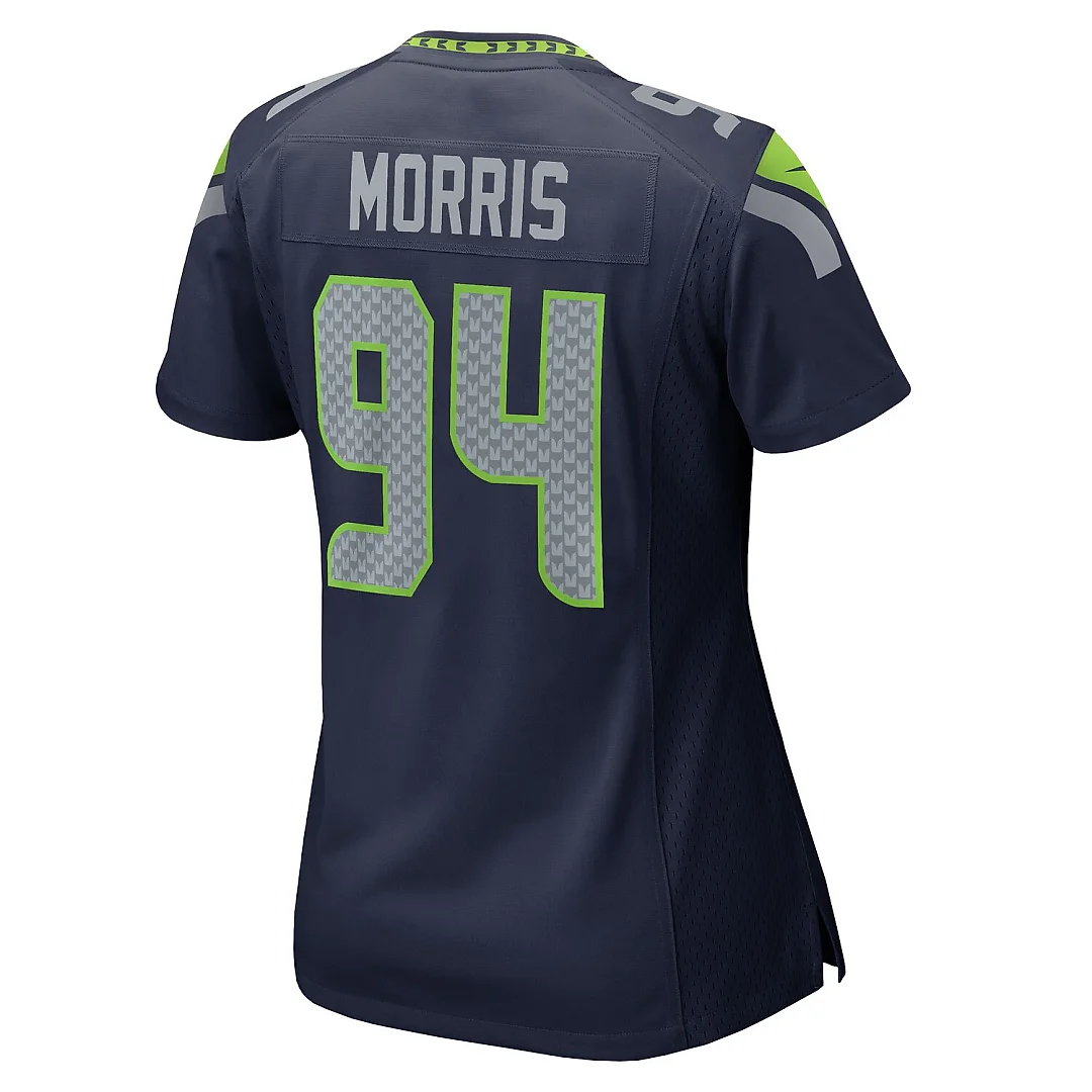 Zennovawear Mike Morris Seattle Seahawks Women's Team Game Jersey - College Navy