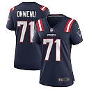 Zennovawear Mike Onwenu New England Patriots Women's Game Jersey - Navy