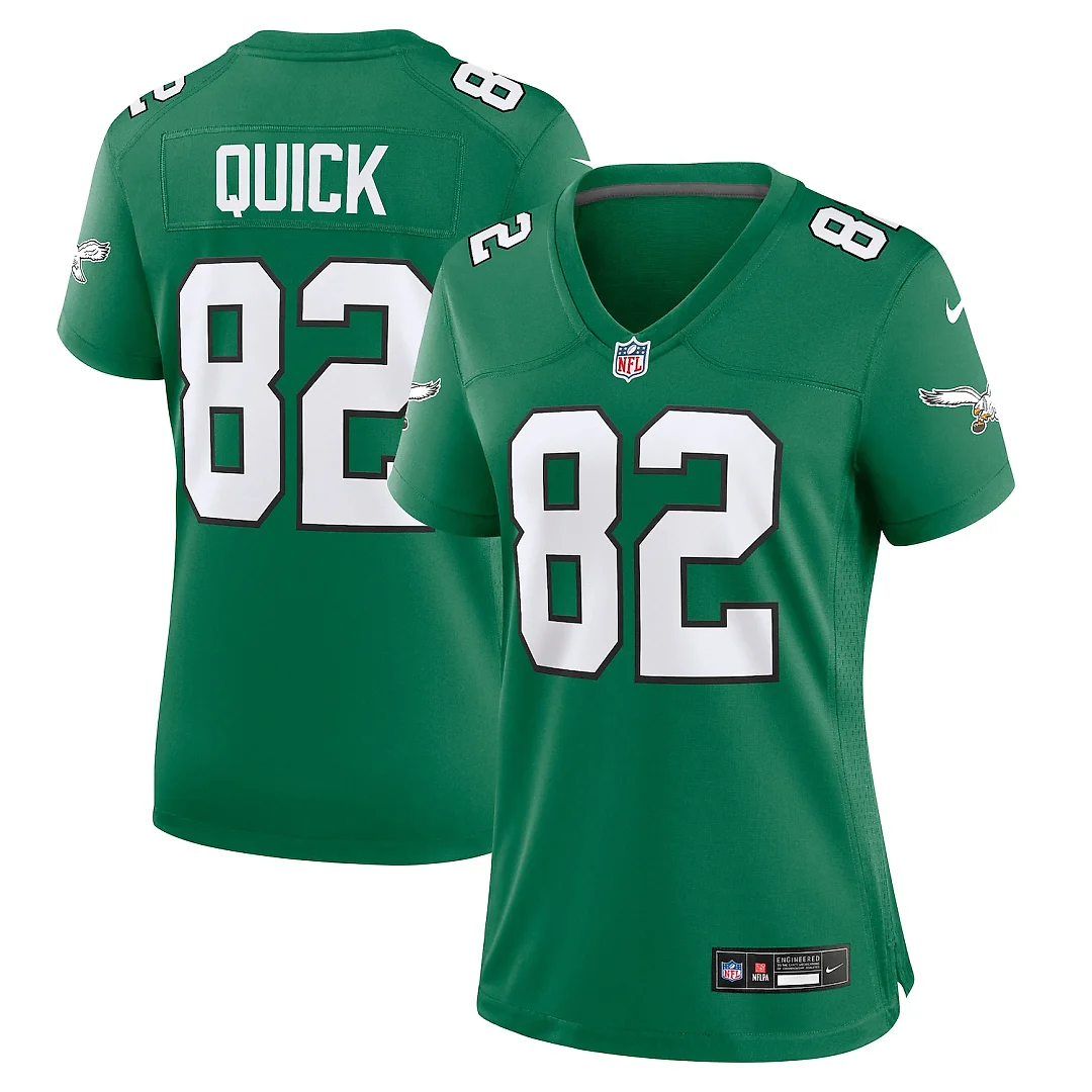 Zennovawear Mike Quick Philadelphia Eagles Women's Alternate Game Jersey - Kelly Green