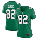 Zennovawear Mike Quick Philadelphia Eagles Women's Alternate Game Jersey - Kelly Green