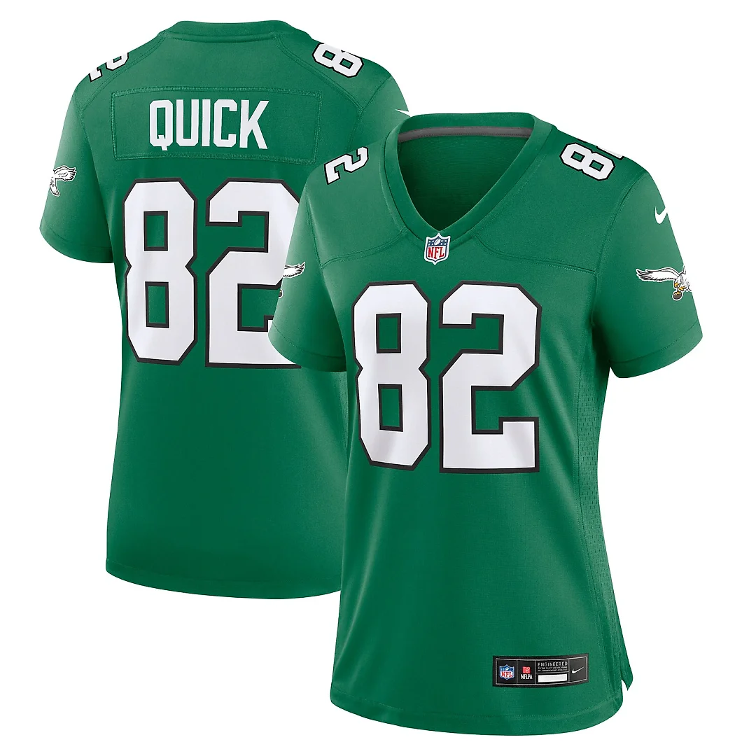 Zennovawear Mike Quick Philadelphia Eagles Women's Alternate Game Jersey - Kelly Green