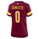 Zennovawear Mike Sainristil Washington Commanders Women's Team Game Jersey - Burgundy