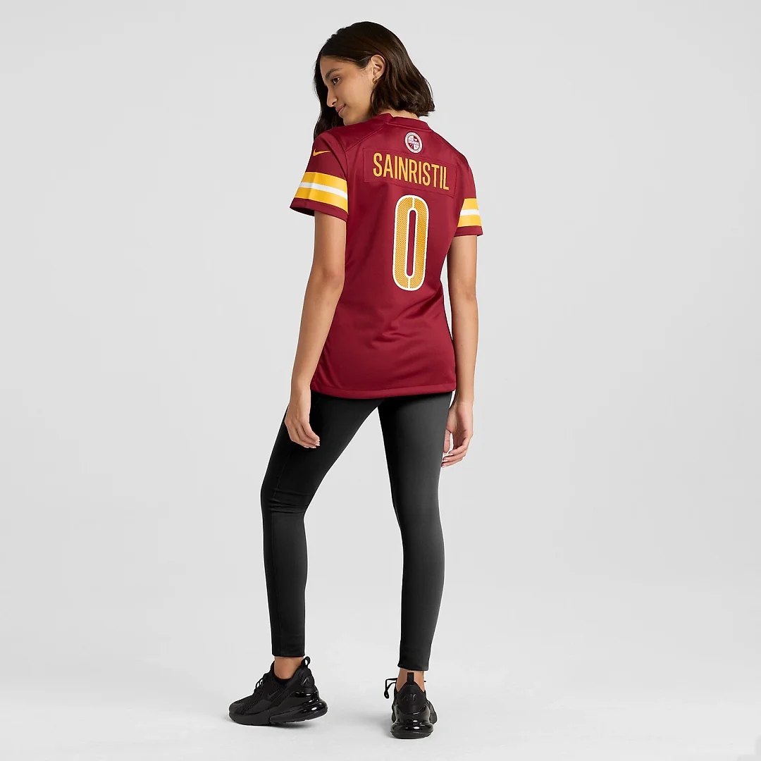 Zennovawear Mike Sainristil Washington Commanders Women's Team Game Jersey - Burgundy