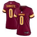 Zennovawear Mike Sainristil Washington Commanders Women's Team Game Jersey - Burgundy