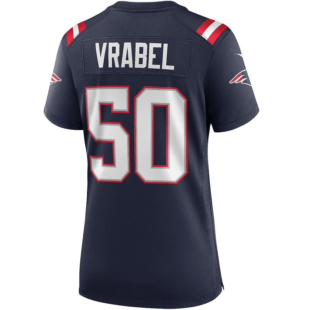 Zennovawear Mike Vrabel New England Patriots Women's Game Retired Player Jersey - Navy