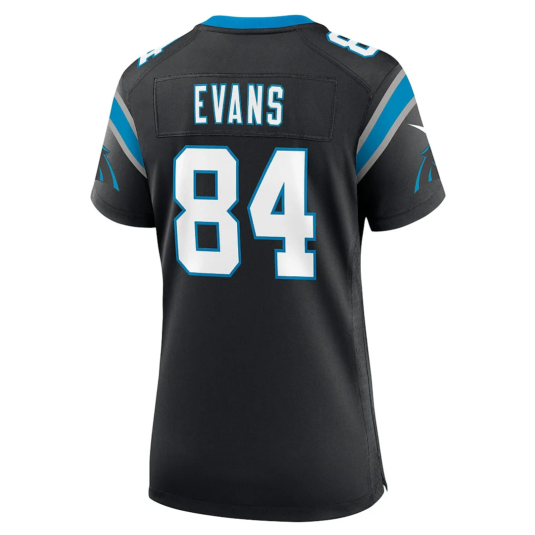 Zennovawear Mitchell Evans Carolina Panthers Women's Team Game Jersey - Black