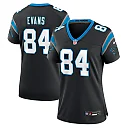 Zennovawear Mitchell Evans Carolina Panthers Women's Team Game Jersey - Black