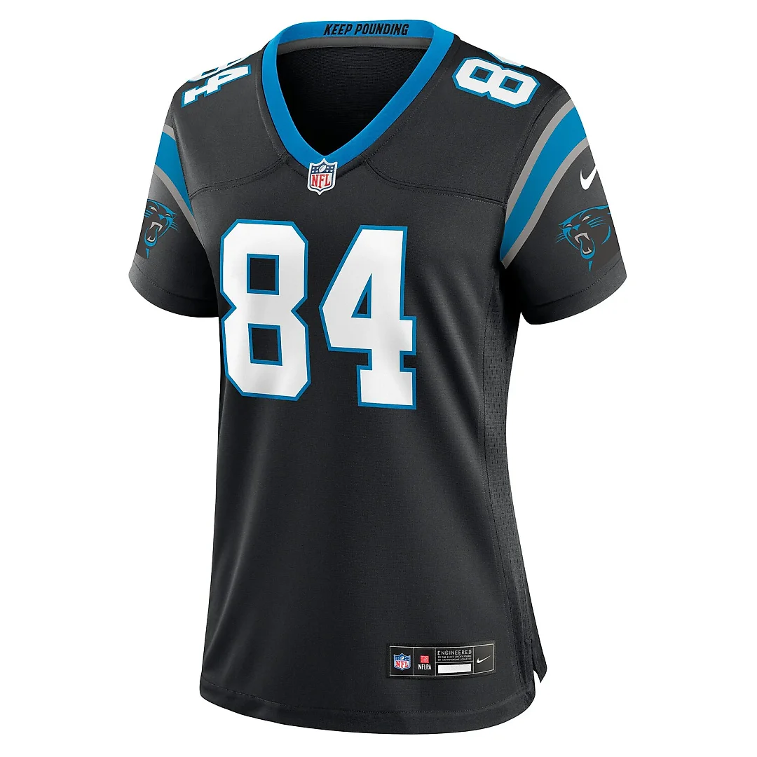 Zennovawear Mitchell Evans Carolina Panthers Women's Team Game Jersey - Black