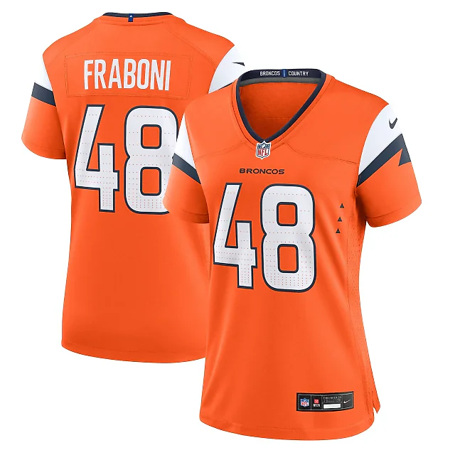 Zennovawear Mitchell Fraboni Denver Broncos Women's Team Game Jersey - Orange
