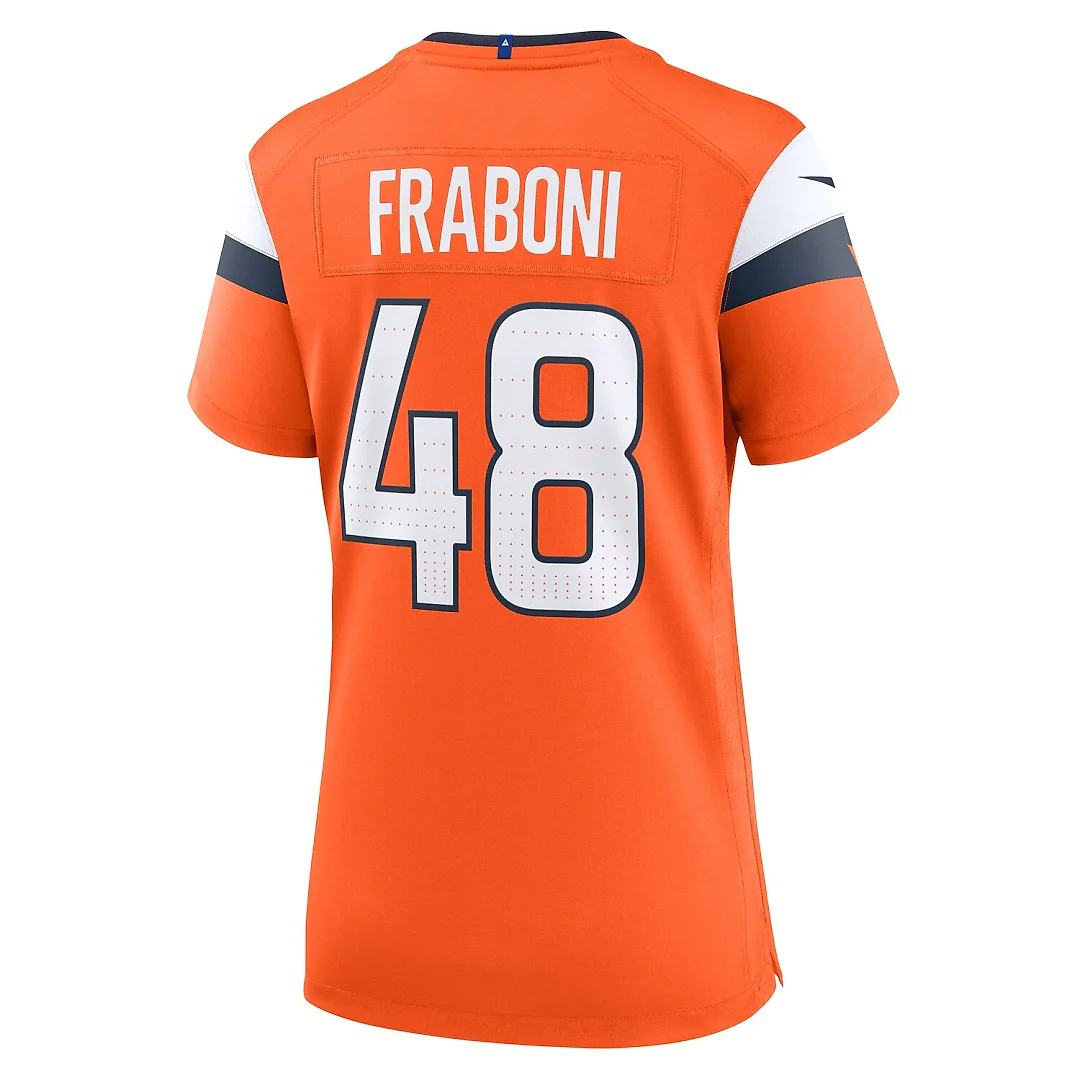 Zennovawear Mitchell Fraboni Denver Broncos Women's Team Game Jersey - Orange