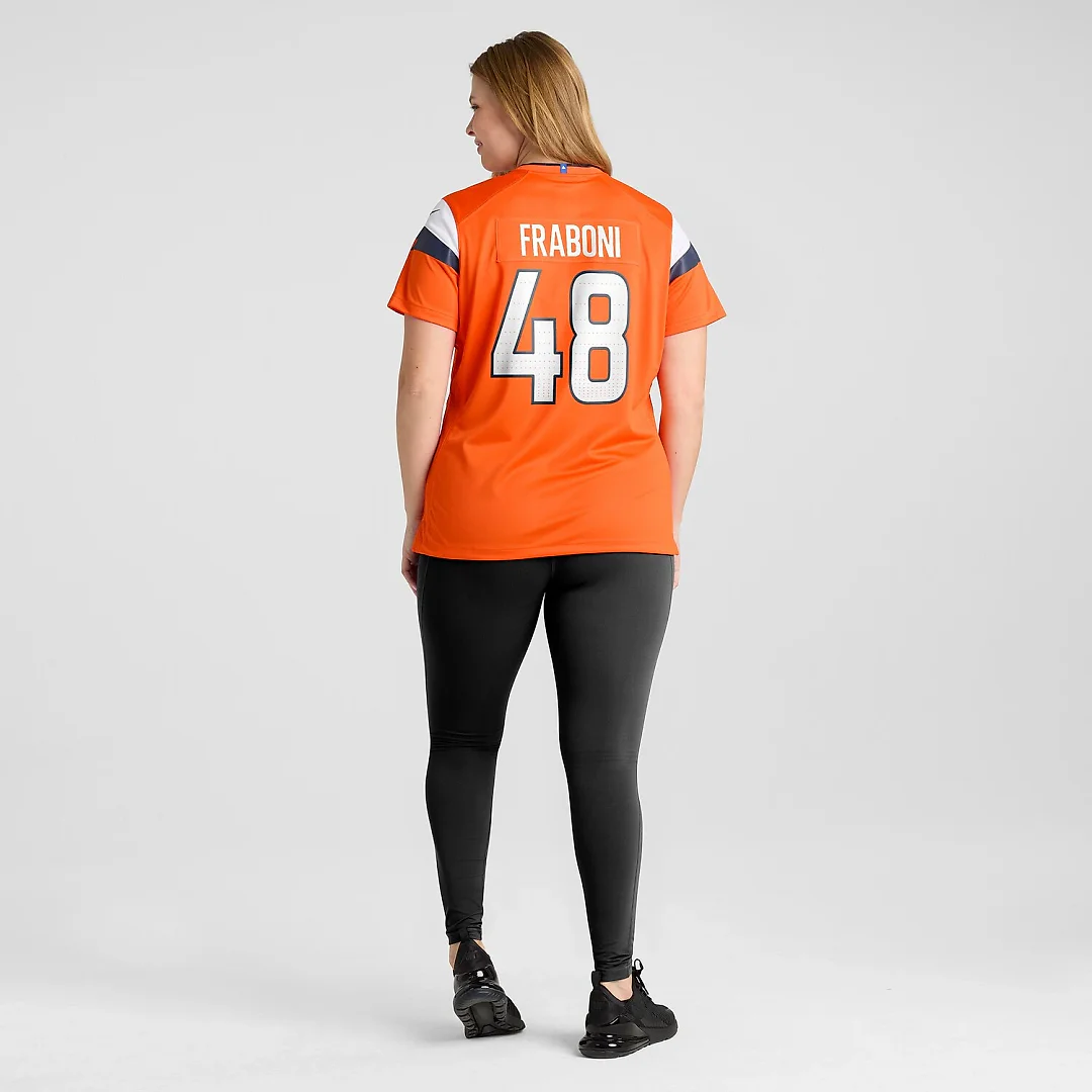 Zennovawear Mitchell Fraboni Denver Broncos Women's Team Game Jersey - Orange