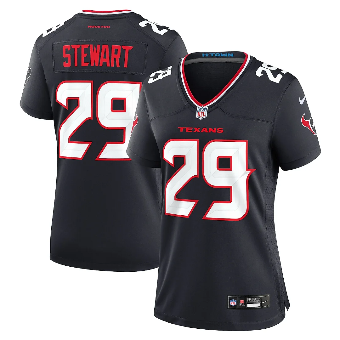 Zennovawear M.J. Stewart Houston Texans Women's Team Game Jersey - Navy