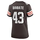 Zennovawear Mohamoud Diabate Cleveland Browns Women's Team Game Jersey - Brown