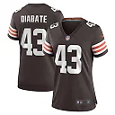 Zennovawear Mohamoud Diabate Cleveland Browns Women's Team Game Jersey - Brown