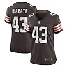 Zennovawear Mohamoud Diabate Cleveland Browns Women's Team Game Jersey - Brown