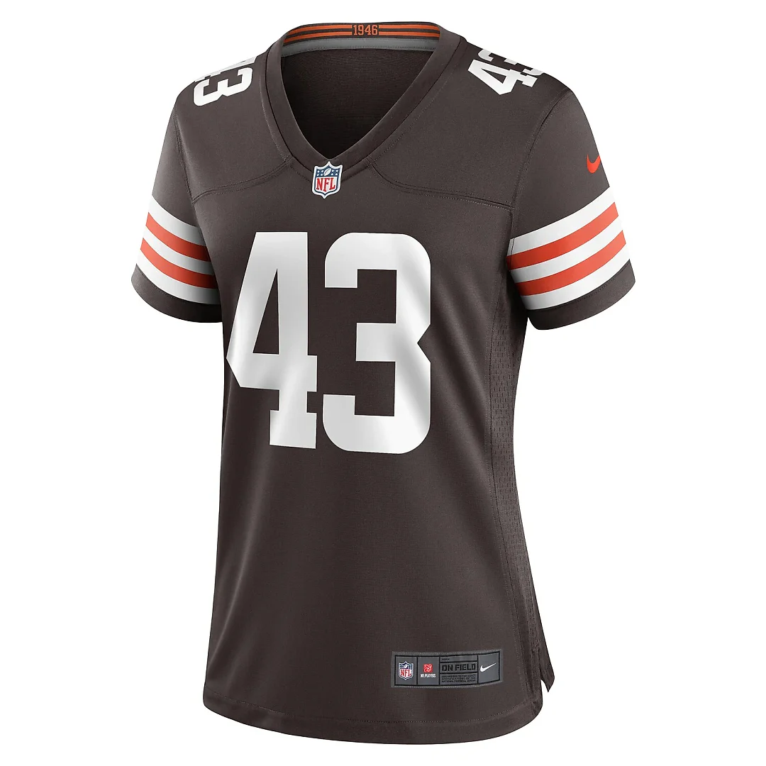 Zennovawear Mohamoud Diabate Cleveland Browns Women's Team Game Jersey - Brown