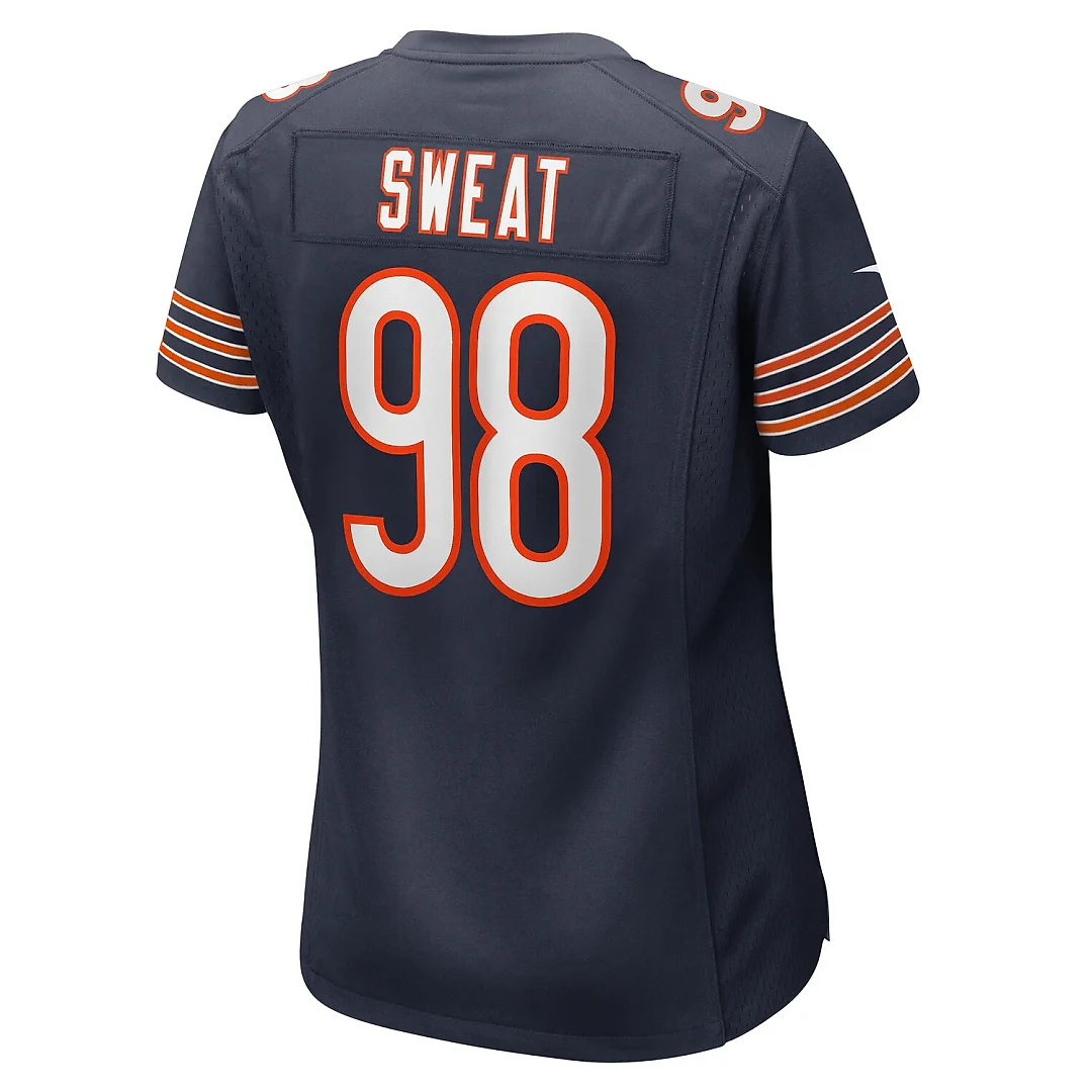 Zennovawear Montez Sweat Chicago Bears Women's Game Jersey - Navy