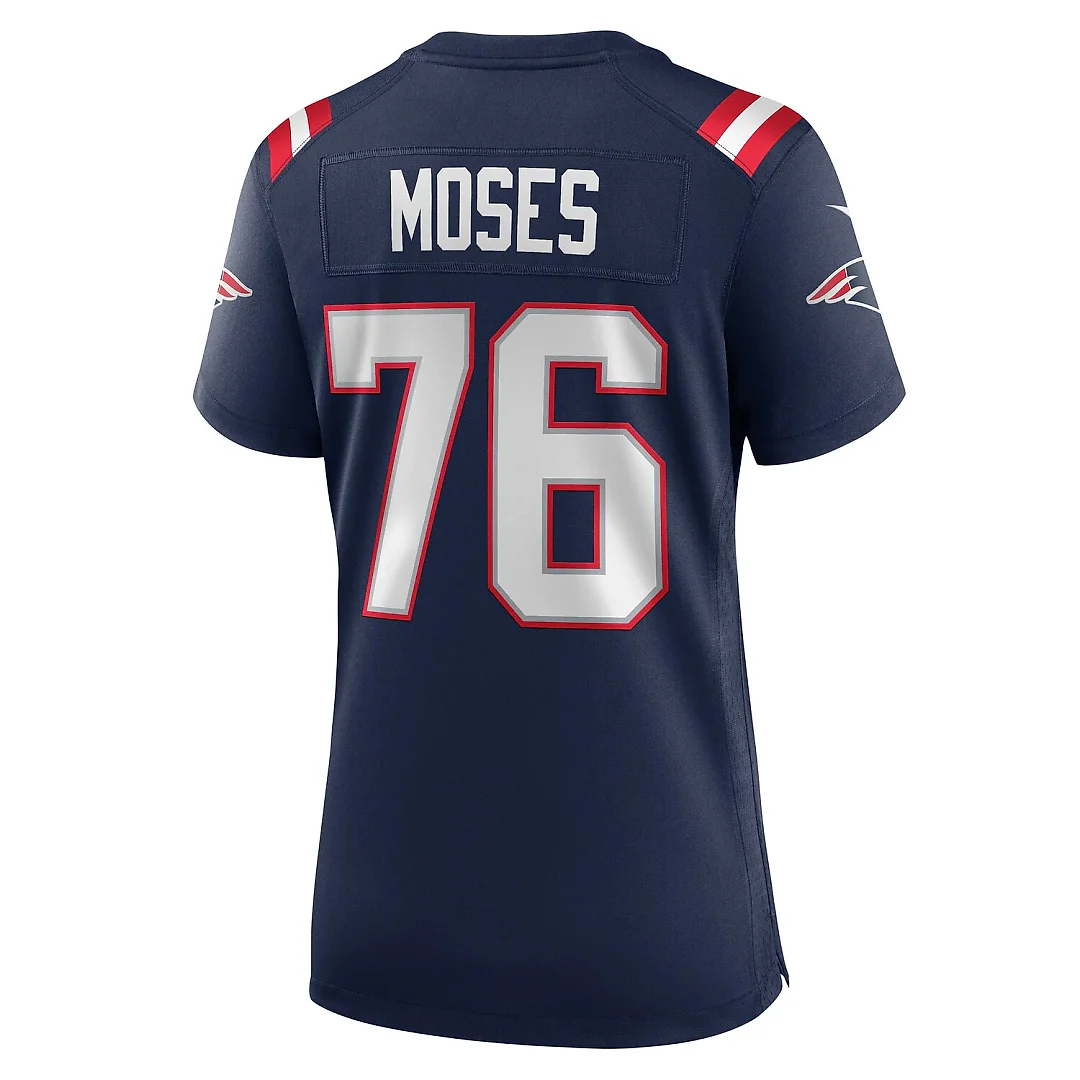 Zennovawear Morgan Moses New England Patriots Women's Team Game Jersey - Navy