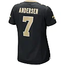 Zennovawear Morten Andersen New Orleans Saints Women's Game Retired Player Jersey - Black