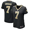 Zennovawear Morten Andersen New Orleans Saints Women's Game Retired Player Jersey - Black