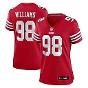 Zennovawear Mykel Williams San Francisco 49ers Women's Team Game Jersey - Scarlet