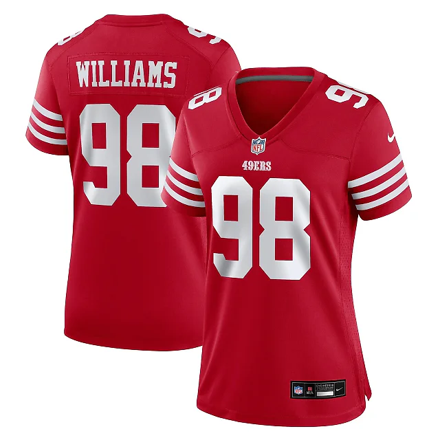 Zennovawear Mykel Williams San Francisco 49ers Women's Team Game Jersey - Scarlet