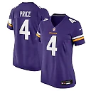 Zennovawear Myles Price Minnesota Vikings Women's Team Game Jersey - Purple