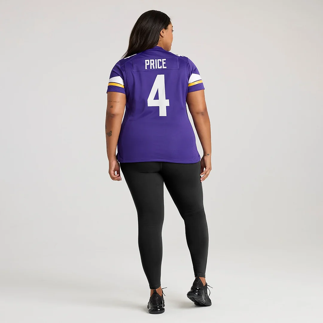 Zennovawear Myles Price Minnesota Vikings Women's Team Game Jersey - Purple