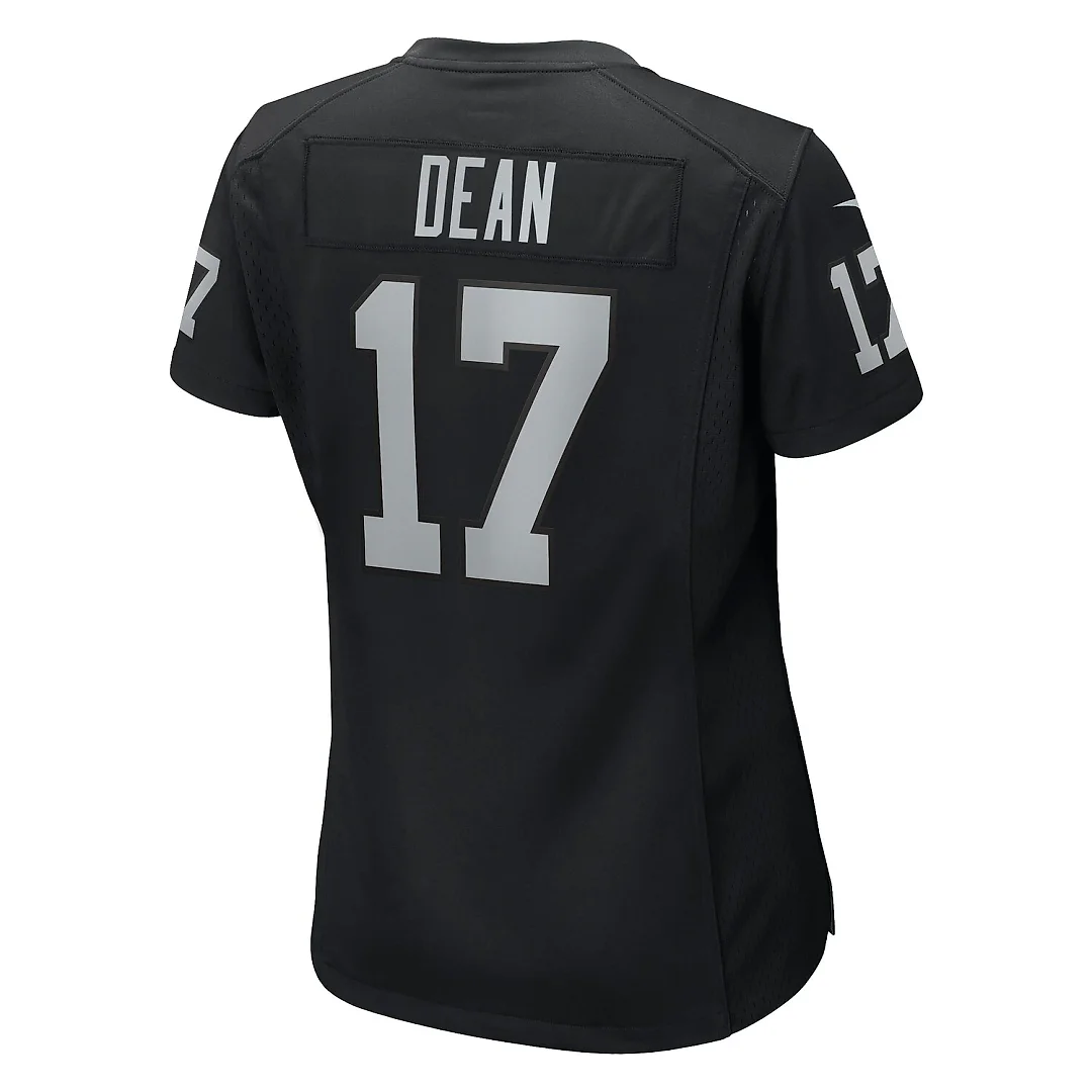 Zennovawear Nakobe Dean Las Vegas Raiders Women's Team Game Jersey - Black