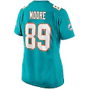 Zennovawear Nat Moore Miami Dolphins Women's Game Retired Player Jersey - Aqua