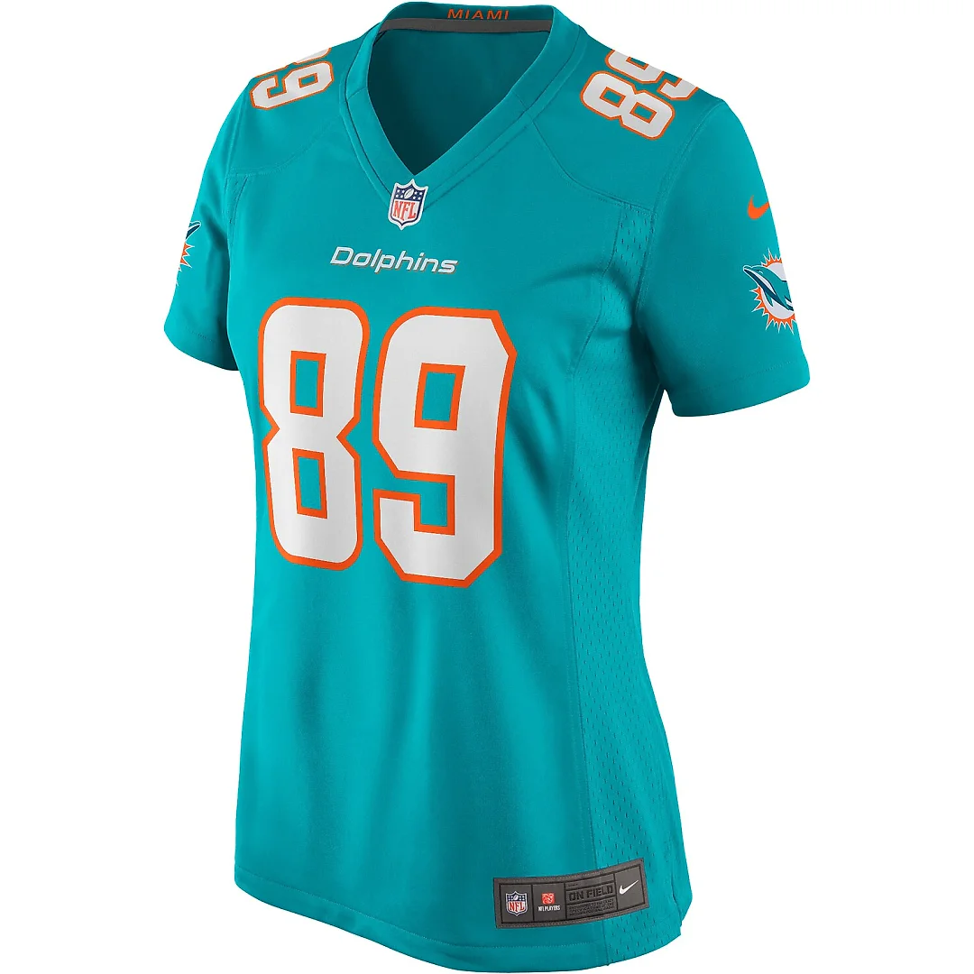 Zennovawear Nat Moore Miami Dolphins Women's Game Retired Player Jersey - Aqua