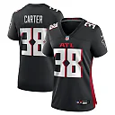 Zennovawear Nathan Carter Atlanta Falcons Women's Team Game Jersey - Black